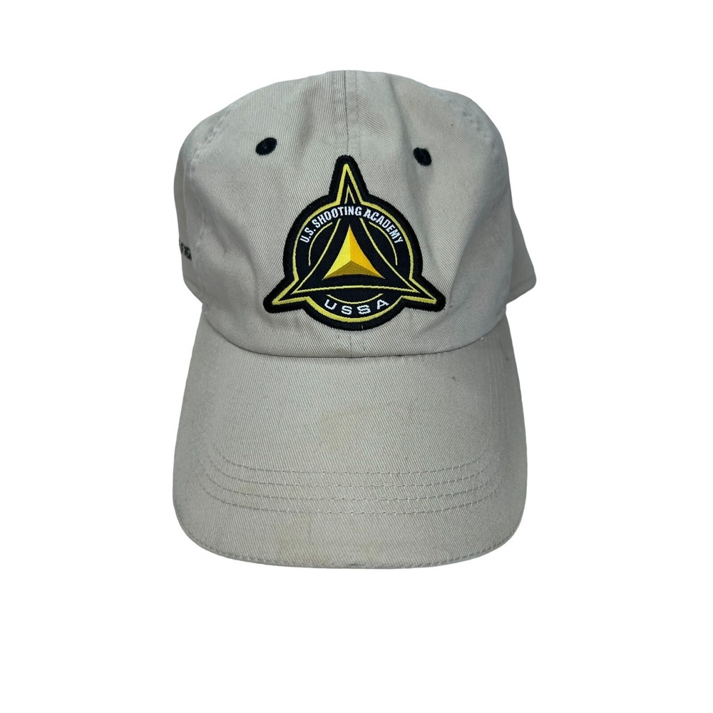 USSA U.S. Shooting Academy "Win the Fight" Beige Baseball Cap Hat